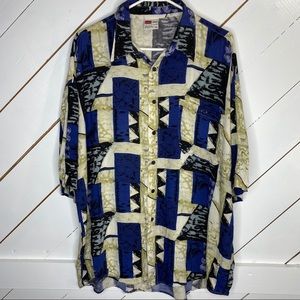 Billion Bay Vtg Button Down Men's Shirt Sz XL